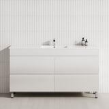 4-Drawer 1200/1500/1800mm Bathroom Freestanding Leg Vanity Single/Double Multi-Colour Cabinet Only