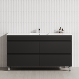 4-Drawer 1200/1500/1800mm Bathroom Freestanding Leg Vanity Single/Double Multi-Colour Cabinet Only