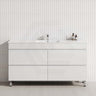 MCH 1500mm Matt White Freestanding Leg Vanity with Single Bowl