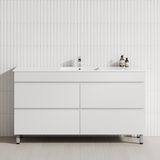 4-Drawer 1200/1500/1800mm Bathroom Freestanding Leg Vanity Single/Double Multi-Colour Cabinet Only