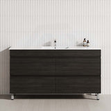 MCH 1500mm Shannon Oak Freestanding Leg Vanity with Single Bowl