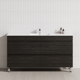 4-Drawer 1200/1500/1800mm Bathroom Freestanding Leg Vanity Single/Double Multi-Colour Cabinet Only