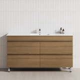 4-Drawer 1200/1500/1800mm Bathroom Freestanding Leg Vanity Single/Double Multi-Colour Cabinet Only