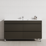 4-Drawer 1200/1500/1800mm Bathroom Freestanding Leg Vanity Single/Double Multi-Colour Cabinet Only