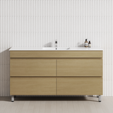 4-Drawer 1200/1500/1800mm Bathroom Freestanding Leg Vanity Single/Double Multi-Colour Cabinet Only