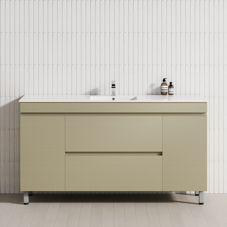 2-Drawer 2-Door 1200/1500/1800mm Bathroom Freestanding Leg Vanity Single/Double Multi-Colour Cabinet Only