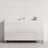 2-Drawer 2-Door 1200/1500/1800mm Bathroom Freestanding Leg Vanity Single/Double Multi-Colour Cabinet Only