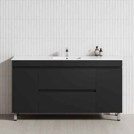 2-Drawer 2-Door 1200/1500/1800mm Bathroom Freestanding Leg Vanity Single/Double Multi-Colour Cabinet Only