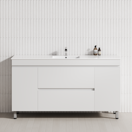 2-Drawer 2-Door 1200/1500/1800mm Bathroom Freestanding Leg Vanity Single/Double Multi-Colour Cabinet Only