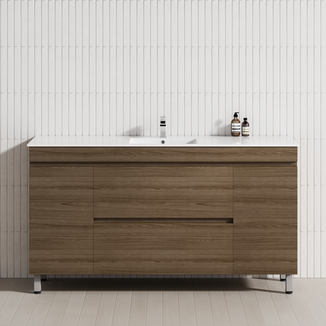 2-Drawer 2-Door 1200/1500/1800mm Bathroom Freestanding Leg Vanity Single/Double Multi-Colour Cabinet Only
