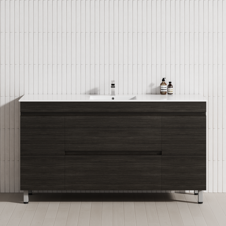 2-Drawer 2-Door 1200/1500/1800mm Bathroom Freestanding Leg Vanity Single/Double Multi-Colour Cabinet Only