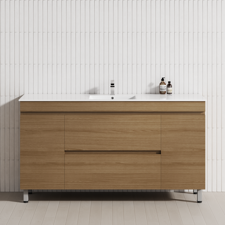 2-Drawer 2-Door 1200/1500/1800mm Bathroom Freestanding Leg Vanity Single/Double Multi-Colour Cabinet Only