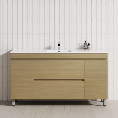 2-Drawer 2-Door 1200/1500/1800mm Bathroom Freestanding Leg Vanity Single/Double Multi-Colour Cabinet Only