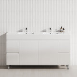 2-Door 4-Drawer 1200/1500/1800mm Freestanding Bathroom Legs Vanity Single/Double Multi-Colour Cabinet Only