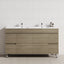 2-Door 4-Drawer 1200/1500/1800Mm Freestanding Bathroom Legs Vanity Single/Double Multi-Color