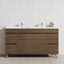 2-Door 4-Drawer 1200/1500/1800Mm Freestanding Bathroom Legs Vanity Single/Double Multi-Color