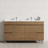 2-Door 4-Drawer 1200/1500/1800Mm Freestanding Bathroom Legs Vanity Single/Double Multi-Color