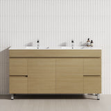 2-Door 4-Drawer 1200/1500/1800mm Freestanding Bathroom Legs Vanity Single/Double Multi-Colour Cabinet Only