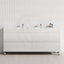 MCH 4-Drawer 1800mm Gloss White Freestanding Leg Vanity with Double Bowls