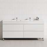 4-Drawer 1200/1500/1800mm Bathroom Freestanding Leg Vanity Single/Double Multi-Colour Cabinet Only