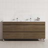 MCH 1800mm Notaio Walnut Freestanding Leg Vanity with Double Bowls