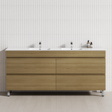4-Drawer 1200/1500/1800mm Bathroom Freestanding Leg Vanity Single/Double Multi-Colour Cabinet Only
