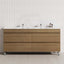 Chic bathroom design with a wooden vanity, a freestanding look in Tasmanian Oak