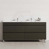 MCH 1800mm Truffle Lini Freestanding Leg Vanity with Double Bowls