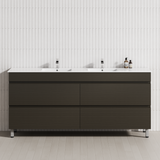 4-Drawer 1200/1500/1800mm Bathroom Freestanding Leg Vanity Single/Double Multi-Colour Cabinet Only