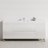 2-Drawer 2-Door 1200/1500/1800mm Bathroom Freestanding Leg Vanity Single/Double Multi-Colour Cabinet Only