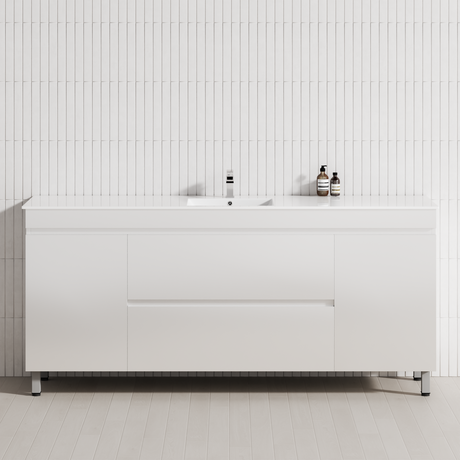 2-Drawer 2-Door 1200/1500/1800mm Bathroom Freestanding Leg Vanity Single/Double Multi-Colour Cabinet Only