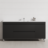 2-Drawer 2-Door 1200/1500/1800mm Bathroom Freestanding Leg Vanity Single/Double Multi-Colour Cabinet Only