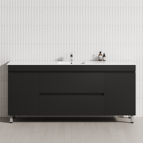 2-Drawer 2-Door 1200/1500/1800mm Bathroom Freestanding Leg Vanity Single/Double Multi-Colour Cabinet Only