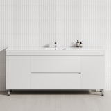 2-Drawer 2-Door 1200/1500/1800mm Bathroom Freestanding Leg Vanity Single/Double Multi-Colour Cabinet Only