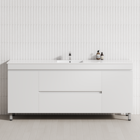 2-Drawer 2-Door 1200/1500/1800mm Bathroom Freestanding Leg Vanity Single/Double Multi-Colour Cabinet Only