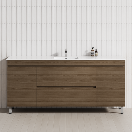 2-Drawer 2-Door 1200/1500/1800mm Bathroom Freestanding Leg Vanity Single/Double Multi-Colour Cabinet Only