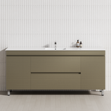 2-Drawer 2-Door 1200/1500/1800mm Bathroom Freestanding Leg Vanity Single/Double Multi-Colour Cabinet Only