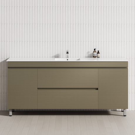 2-Drawer 2-Door 1200/1500/1800mm Bathroom Freestanding Leg Vanity Single/Double Multi-Colour Cabinet Only