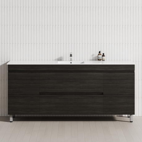 2-Drawer 2-Door 1200/1500/1800mm Bathroom Freestanding Leg Vanity Single/Double Multi-Colour Cabinet Only