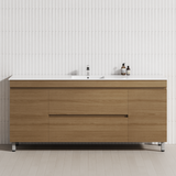 2-Drawer 2-Door 1200/1500/1800mm Bathroom Freestanding Leg Vanity Single/Double Multi-Colour Cabinet Only