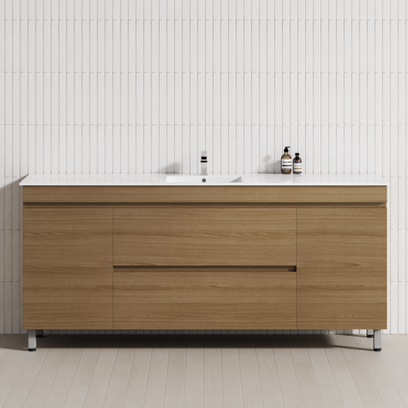 2-Drawer 2-Door 1200/1500/1800mm Bathroom Freestanding Leg Vanity Single/Double Multi-Colour Cabinet Only