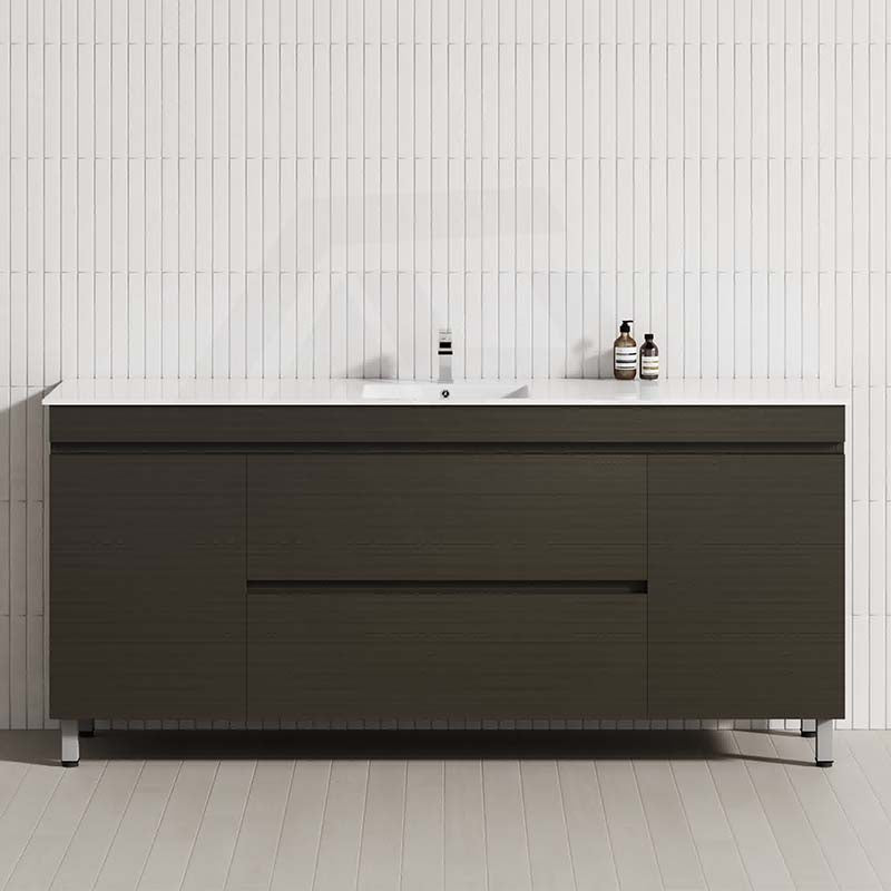 MCH 1800mm Truffle Lini Freestanding Leg Vanity with Single Bowl