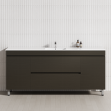 2-Drawer 2-Door 1200/1500/1800mm Bathroom Freestanding Leg Vanity Single/Double Multi-Colour Cabinet Only