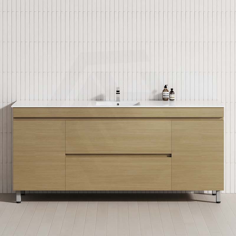 MCH 2-Drawer 2-Door 1800mm Tuross Oak Wall Hung Bathroom Vanity with Single Bowl