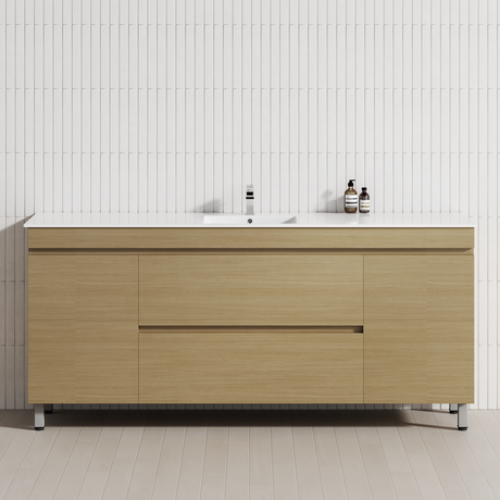 2-Drawer 2-Door 1200/1500/1800mm Bathroom Freestanding Leg Vanity Single/Double Multi-Colour Cabinet Only