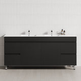 2-Door 4-Drawer 1200/1500/1800mm Freestanding Bathroom Legs Vanity Single/Double Multi-Colour Cabinet Only
