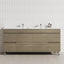 2-Door 4-Drawer 1200/1500/1800Mm Freestanding Bathroom Legs Vanity Single/Double Multi-Color