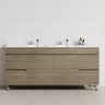 2-Door 4-Drawer 1200/1500/1800Mm Freestanding Bathroom Legs Vanity Single/Double Multi-Color
