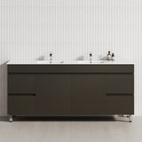 2-Door 4-Drawer 1200/1500/1800mm Freestanding Bathroom Legs Vanity Single/Double Multi-Colour Cabinet Only
