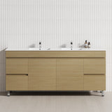 2-Door 4-Drawer 1200/1500/1800mm Freestanding Bathroom Legs Vanity Single/Double Multi-Colour Cabinet Only